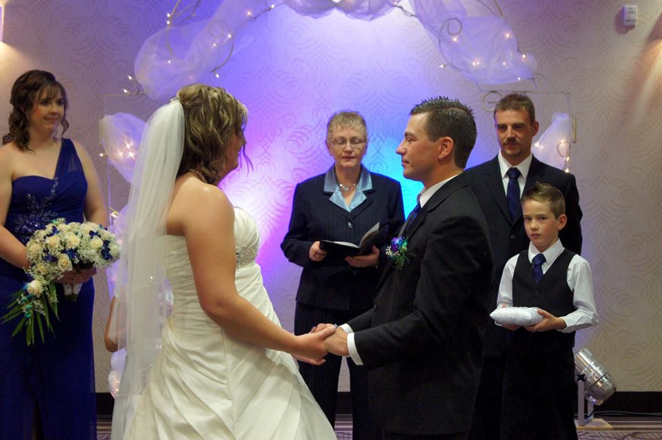 Marriage Commissioner Wedding in Alberta Red Deer Alberta Weddings Officiant Barb Fenske