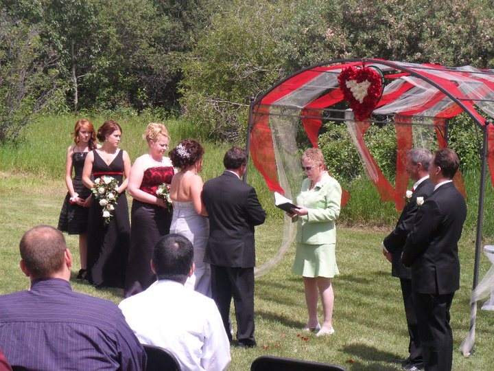 Marriage Commissioner Wedding in Alberta Red Deer Alberta Weddings Officiant Barb Fenske